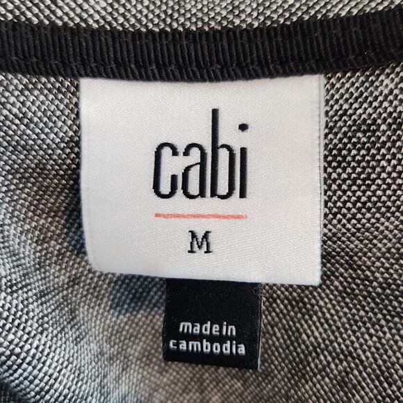 CAbi 3904 Houndstooth Jacket Black and White With Pockets Size Medium - Picture 3 of 8